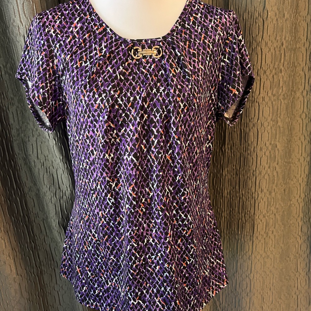Notations Multicolor Geometric Blouse
